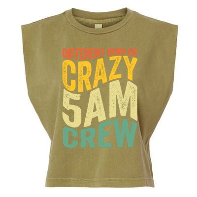 Workout Squad 5 AM Crew Funny Gym Saying Vintage Garment-Dyed Women's Muscle Tee