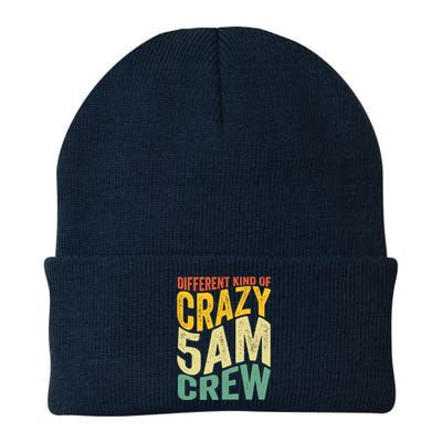 Workout Squad 5 AM Crew Funny Gym Saying Vintage Knit Cap Winter Beanie