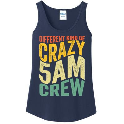 Workout Squad 5 AM Crew Funny Gym Saying Vintage Ladies Essential Tank