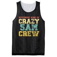 Workout Squad 5 AM Crew Funny Gym Saying Retro Vintage Mesh Reversible Basketball Jersey Tank