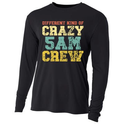 Workout Squad 5 AM Crew Funny Gym Saying Retro Vintage Cooling Performance Long Sleeve Crew