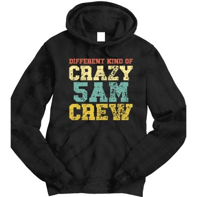 Workout Squad 5 AM Crew Funny Gym Saying Retro Vintage Tie Dye Hoodie