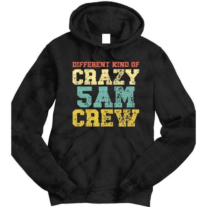 Workout Squad 5 AM Crew Funny Gym Saying Retro Vintage Tie Dye Hoodie