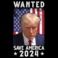 Wanted Save America 2024 Donald Trump USA Flag Impact Tech Backpack