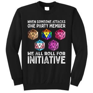 When Someone Attacks One Party Member D20 Dice LGBTQ Ally Sweatshirt