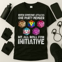 When Someone Attacks One Party Member D20 Dice LGBTQ Ally T-Shirt
