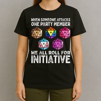 When Someone Attacks One Party Member D20 Dice LGBTQ Ally T-Shirt