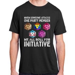 When Someone Attacks One Party Member D20 Dice LGBTQ Ally Adult ChromaSoft Performance T-Shirt