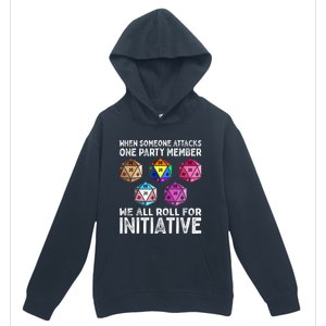 When Someone Attacks One Party Member D20 Dice LGBTQ Ally Urban Pullover Hoodie