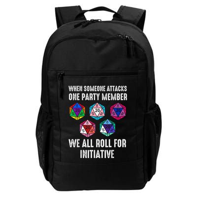 When Someone Attacks One Party Member D20 Dice Lgbtq Ally Daily Commute Backpack