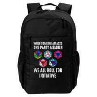 When Someone Attacks One Party Member D20 Dice Lgbtq Ally Daily Commute Backpack
