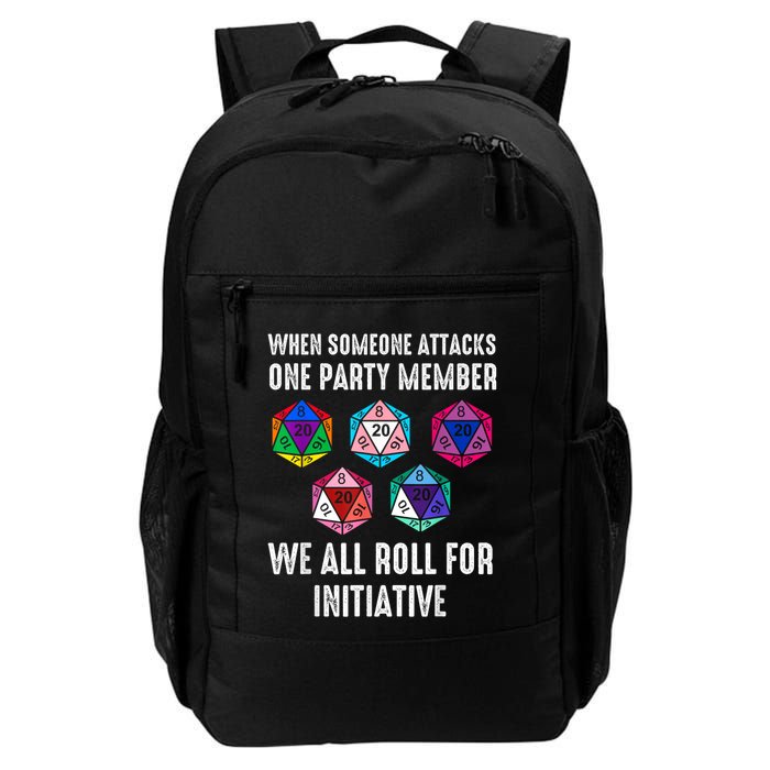 When Someone Attacks One Party Member D20 Dice Lgbtq Ally Daily Commute Backpack