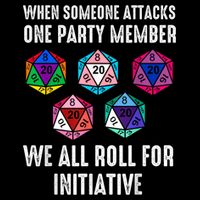 When Someone Attacks One Party Member D20 Dice Lgbtq Ally Daily Commute Backpack