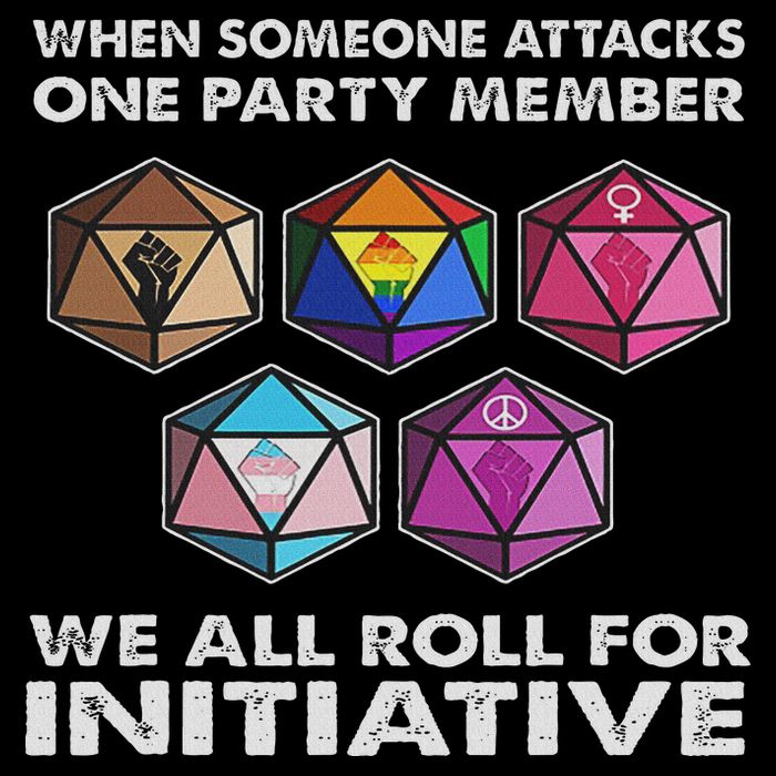 When Someone Attacks One Party Member We All Roll Initiative 16 in Basic Backpack