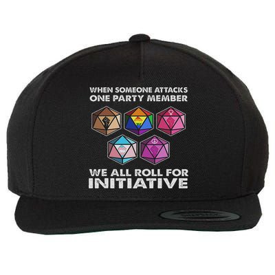 When Someone Attacks One Party Member We All Roll Initiative Wool Snapback Cap