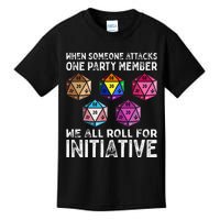 When Someone Attacks One Party Member D20 Dice LGBTQ Ally Kids T-Shirt