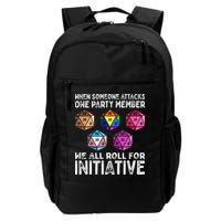 When Someone Attacks One Party Member D20 Dice Lgbtq Ally Daily Commute Backpack
