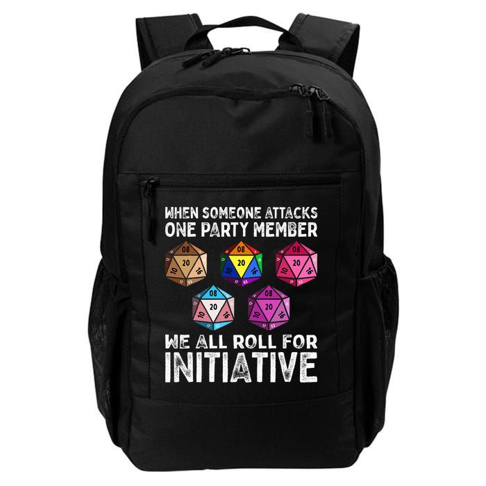 When Someone Attacks One Party Member D20 Dice Lgbtq Ally Daily Commute Backpack