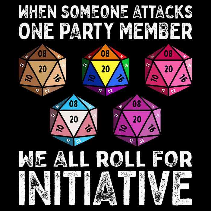 When Someone Attacks One Party Member D20 Dice Lgbtq Ally Daily Commute Backpack