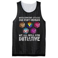 When Someone Attacks One Party Member D20 Dice Lgbtq Ally Mesh Reversible Basketball Jersey Tank