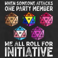 When Someone Attacks One Party Member D20 Dice Lgbtq Ally Trucker Hat