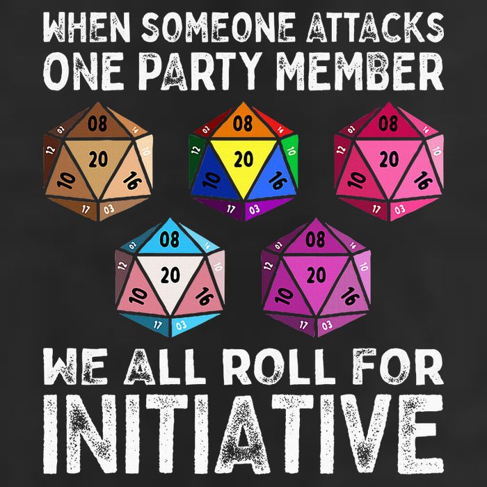 When Someone Attacks One Party Member D20 Dice Lgbtq Ally Trucker Hat