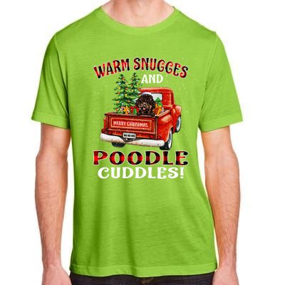 Warm Snuggles And Poodle Cuddles Christmas Gift Adult ChromaSoft Performance T-Shirt