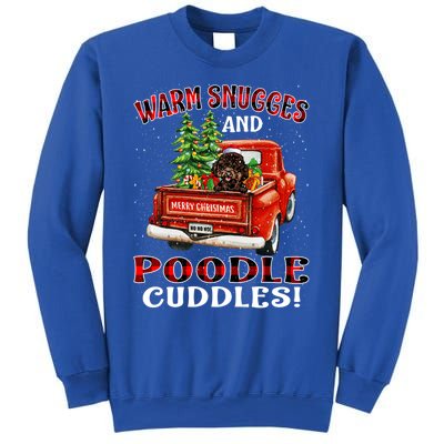 Warm Snuggles And Poodle Cuddles Christmas Gift Sweatshirt