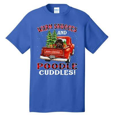 Warm Snuggles And Poodle Cuddles Christmas Gift Tall T-Shirt