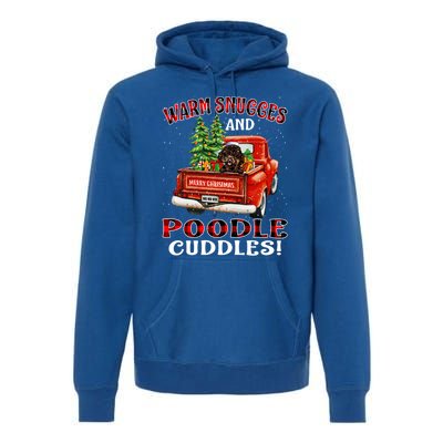 Warm Snuggles And Poodle Cuddles Christmas Gift Premium Hoodie