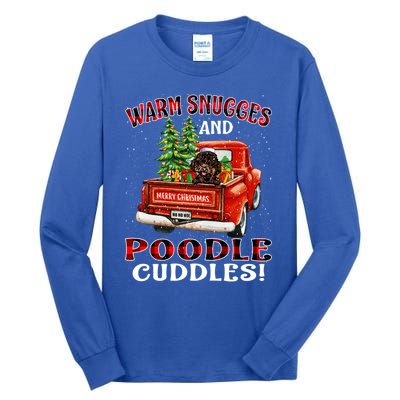 Warm Snuggles And Poodle Cuddles Christmas Gift Tall Long Sleeve T-Shirt