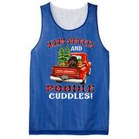 Warm Snuggles And Poodle Cuddles Christmas Gift Mesh Reversible Basketball Jersey Tank