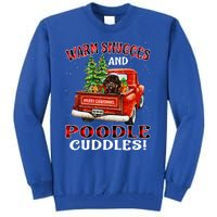 Warm Snuggles And Poodle Cuddles Christmas Gift Tall Sweatshirt