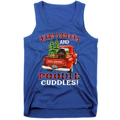 Warm Snuggles And Poodle Cuddles Christmas Gift Tank Top