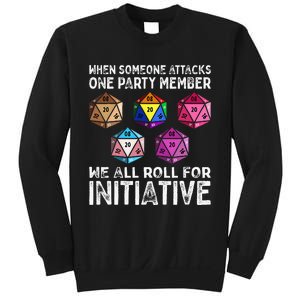 When Someone Attacks One Party Member D20 Dice LGBTQ Ally Sweatshirt