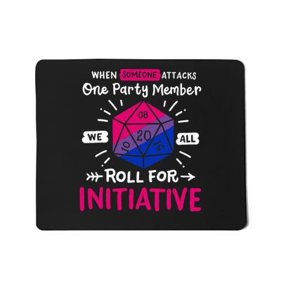 When Someone Attacks One Party Member Bisexual D20 Lgbt Ally Mousepad