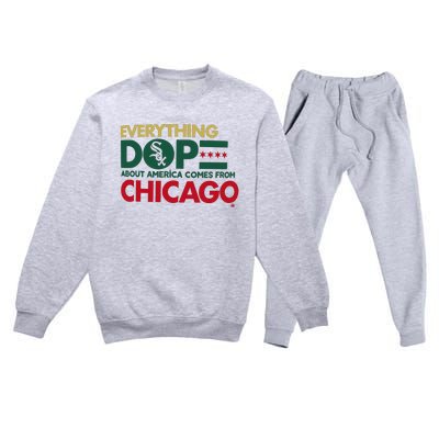 White Sox Africanamerican Heritage Night Giveaway 2024 Premium Crewneck Sweatsuit Set