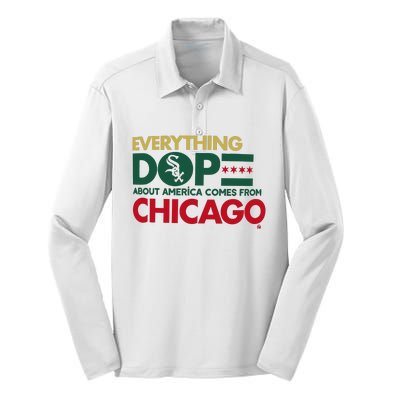 White Sox Africanamerican Heritage Night Giveaway 2024 Silk Touch Performance Long Sleeve Polo