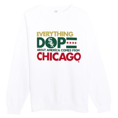 White Sox Africanamerican Heritage Night Giveaway 2024 Premium Crewneck Sweatshirt