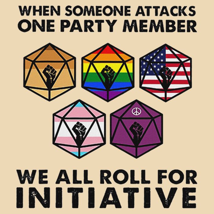 When Someone Attacks One Party Member Drawstring Bag