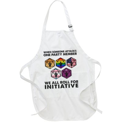 When Someone Attacks One Party Member Full-Length Apron With Pockets