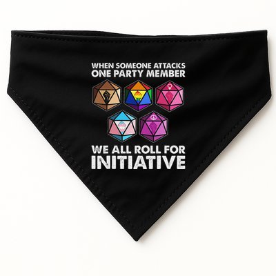 When Someone Attacks One Party Member We Roll For Initiative USA-Made Doggie Bandana