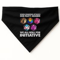 When Someone Attacks One Party Member We Roll For Initiative USA-Made Doggie Bandana