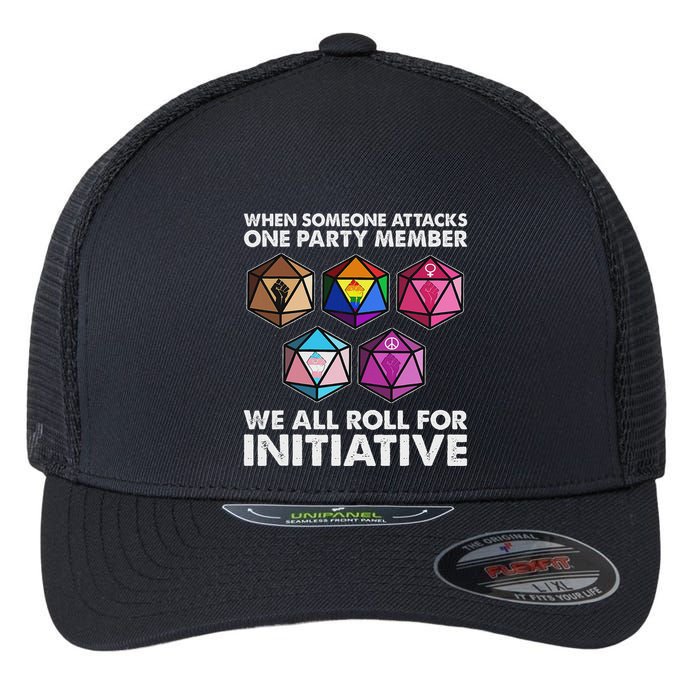 When Someone Attacks One Party Member We Roll For Initiative Flexfit Unipanel Trucker Cap