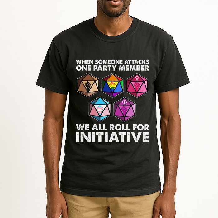 When Someone Attacks One Party Member We Roll For Initiative Tall T-Shirt