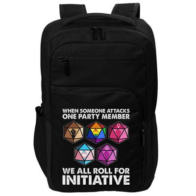 When Someone Attacks One Party Member We Roll For Initiative Impact Tech Backpack