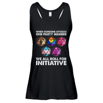 When Someone Attacks One Party Member We Roll For Initiative Ladies Essential Flowy Tank