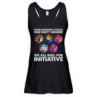 When Someone Attacks One Party Member We Roll For Initiative Ladies Essential Flowy Tank