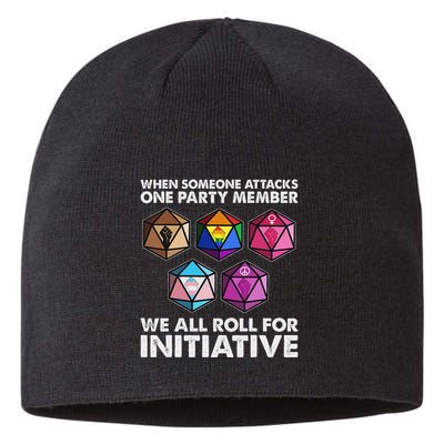 When Someone Attacks One Party Member We Roll For Initiative Sustainable Beanie