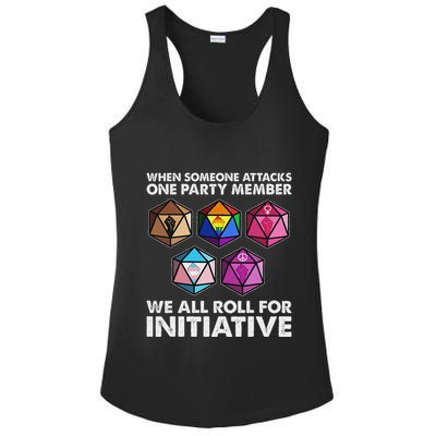 When Someone Attacks One Party Member We Roll For Initiative Ladies PosiCharge Competitor Racerback Tank